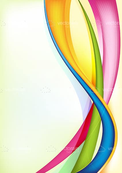 Swirl of Colorful Lines Background